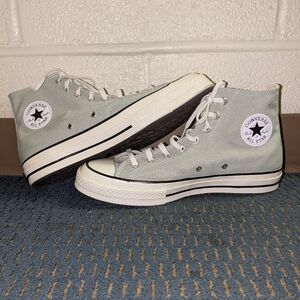 {SOLD} Sage Green Converse Chuck 70s Mens 10.5 Women's 12